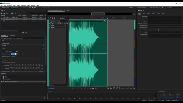 Как подогнать длительность музыки к видео в Premiere Pro правильно?