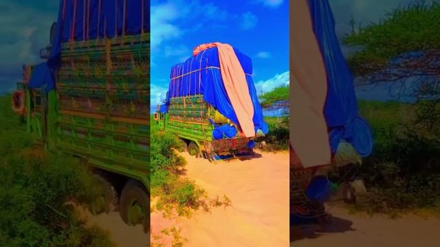 FIAT TM69-6x6 Old Legend Italian?? Trucks Traveling On The Roads Or The Hard Muddy Sand In Somalia?