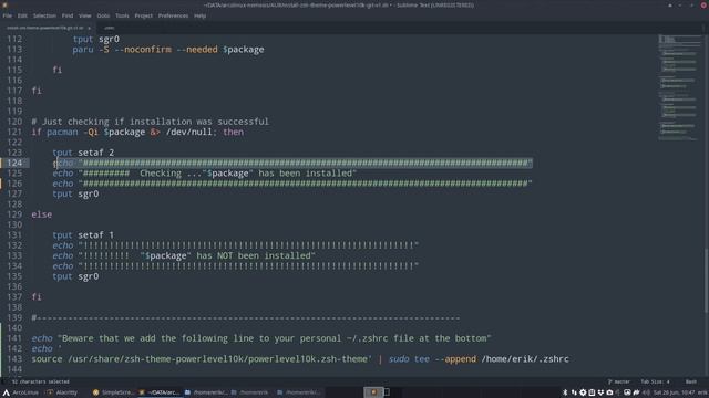 ArcoLinux : 2045 How to create a script for zsh powerlevel10k смотреть онлайн