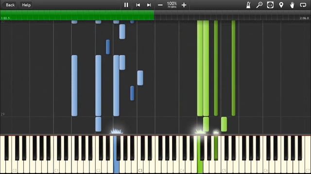 UNDERTALE - Respite - Piano tutorial (Synthesia) смотреть онлайн