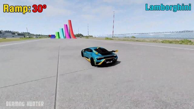 Which Ramp gives Longest Jump? - Beamng drive #2 смотреть онлайн