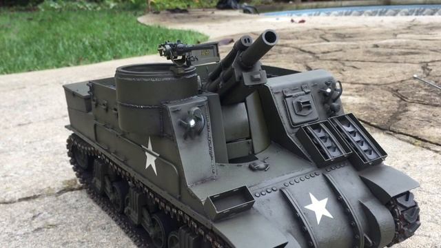 Vandra M7 Priest 1/16 RC scale field tests смотреть онлайн