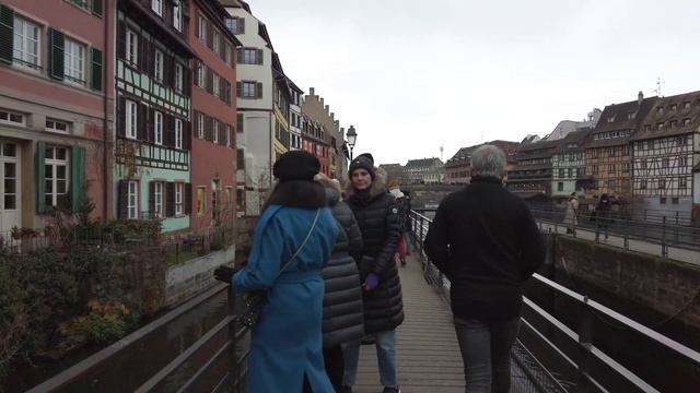Strasbourg France ?? 4K Capital of Christmas Alsace Walking Tour смотреть онлайн