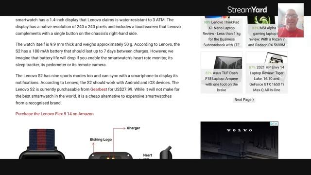 Lenovo S2 Smart Watch смотреть онлайн