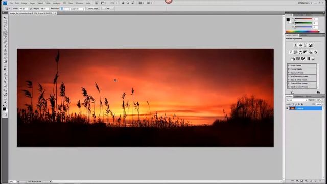 How to crop an image using Photoshop смотреть онлайн