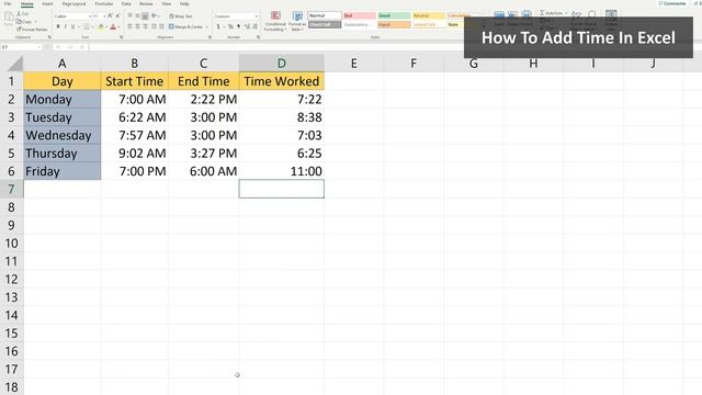 How To Add Time (And Format A Cell To Add Time) Past 24 Hours In Excel Explained - How To Sum Time смотреть онлайн