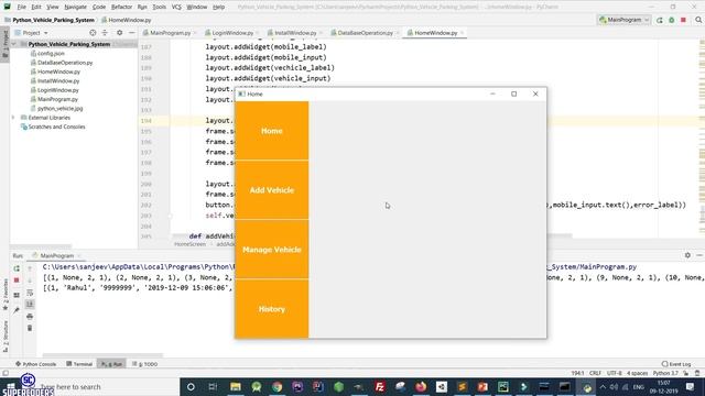 Python GUI Vehicle Parking System Project Part 16.6 | Creating Add Vehicle Screen and Functionality смотреть онлайн
