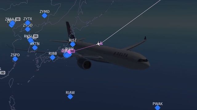 Infinite Flight: Seattle (SEA) to Tokyo (HND) | Delta Airlines | Airbus A330-900neo | TIMELAPSE смотреть онлайн