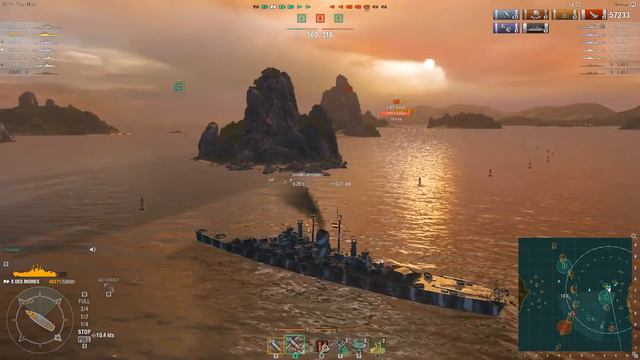 Клановые бои World of Warships - СКАТ vs -AS- Лига Шквала смотреть онлайн
