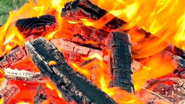 Релакс: треск дров и шум костра, звуки природы (БЕЗ МУЗЫКИ) смотреть онлайн