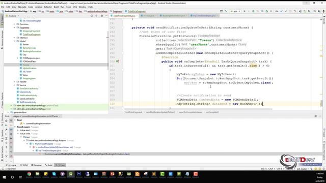 Android Development Tutorial - Barber Booking App part 25 Complete Booking Cycle between Client an смотреть онлайн