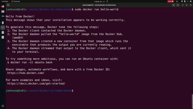 Docker Hello-World смотреть онлайн