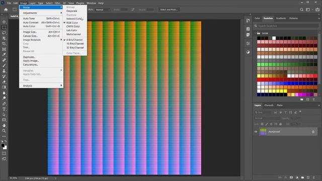 Use indexed color with layers in Photoshop смотреть онлайн