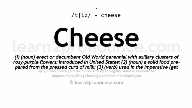 Pronunciation of Cheese | Definition of Cheese смотреть онлайн