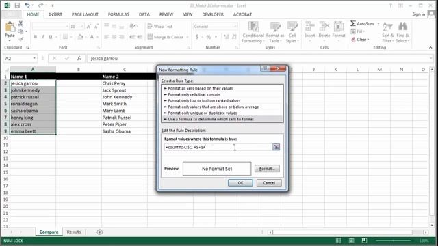 How to Use Excel to Match Up Two Different Columns : Using Excel & Spreadsheets смотреть онлайн
