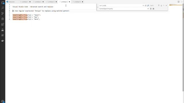 Visual Studio Code - Advanced Search / Replace with Regular Expressions смотреть онлайн