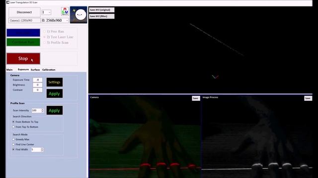 DIY OpenCV Simple Laser Profiler 3D Scan 自製簡易雷射3D掃描 смотреть онлайн