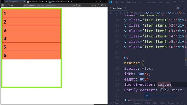 CSS Flexbox Justify Content Explained in Tamil смотреть онлайн