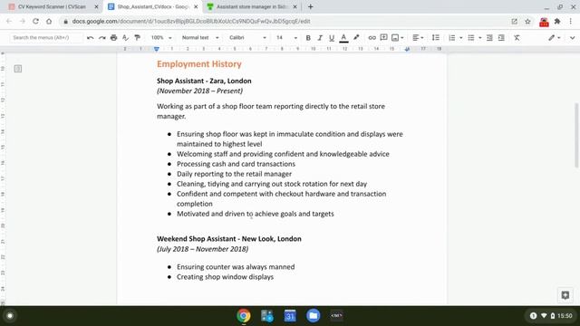 CVScan | CV Keyword Scanner смотреть онлайн
