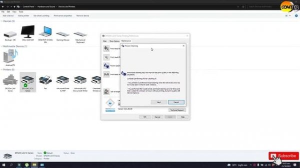 Epson L3210 Printer Power Cleaning Tutorial