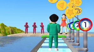 Squid Game (오징어 게임) vs Scary Teacher 3D Miss T vs 3 Neighbor Try the off-road Car Racing Game