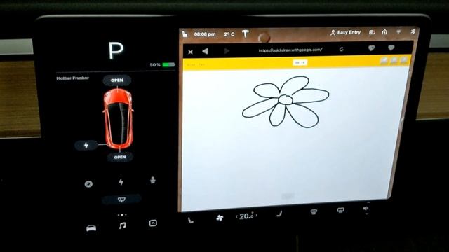 Google Quick Draw Game on Tesla Web Browser смотреть онлайн