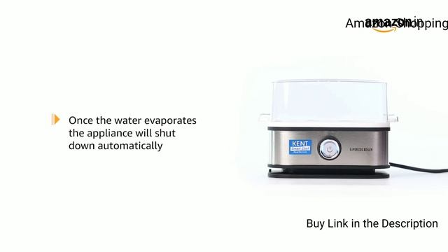 KENT 16069 Super Egg Boiler 400W | Boils Upto 6 Eggs at a Time |Automatic Turn-Off смотреть онлайн