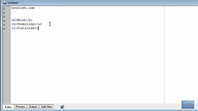 How to underline, bold, and italicize text with html смотреть онлайн