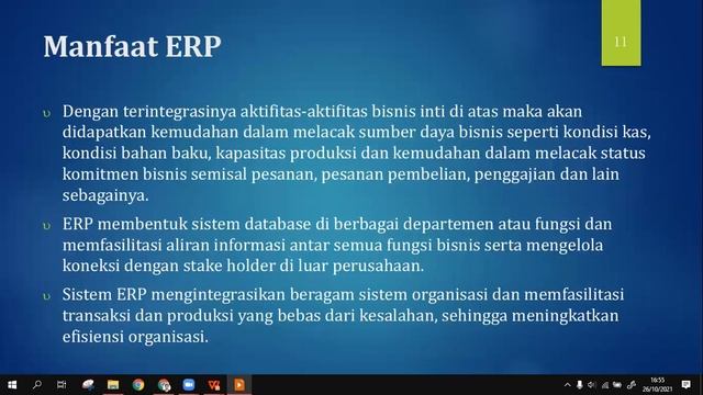 Bab 7 - Enterprise Resource Planning (ERP) смотреть онлайн