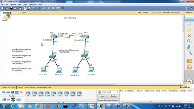 Static Routing Configuration in Packet Tracer - Static Routing Between Two Routers смотреть онлайн