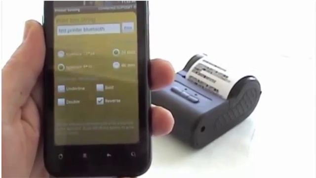Andriod bluetooth printing App test on ESC/POS Printer смотреть онлайн