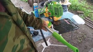 Как собрать» косилку» бензотриммер PRO CRAFT T4200pro своими руками.