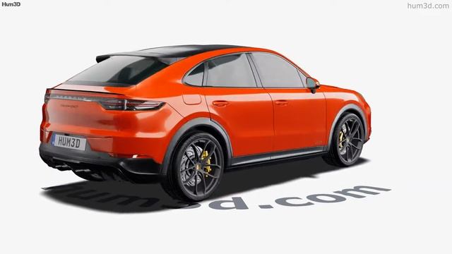 Porsche Cayenne coupe GTS 2020 3D model by Hum3D.com смотреть онлайн