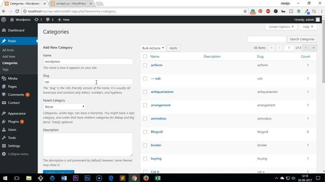 How to Create Category in WordPress 4.8 смотреть онлайн