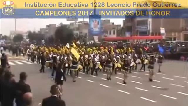 Banda del colegio Leoncio Prado Desfile Ate 2017 смотреть онлайн