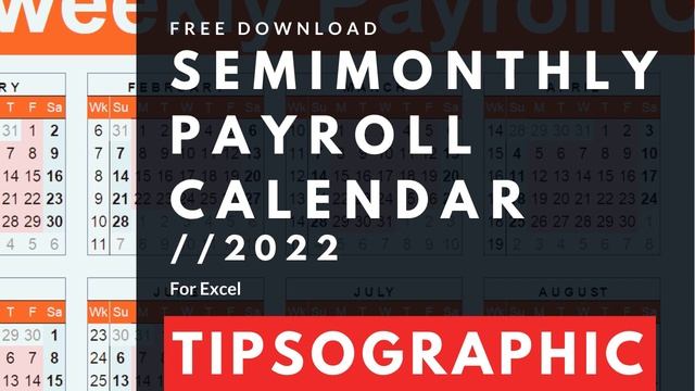 [FREE] Semimonthly Payroll Calendar Excel - 2022 смотреть онлайн