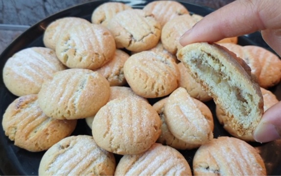 Печенье из песочного теста с яблочной начинкой смотреть онлайн