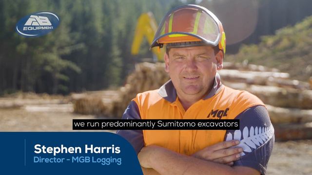 MGB Logging On The Purpose Built Sumitomo Forestry Machines | AB Equipment смотреть онлайн