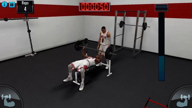 NBA 2k mobile - Drills mode - Bench Press смотреть онлайн