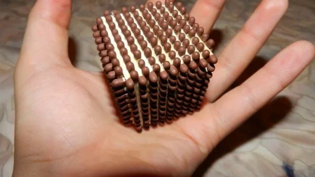 Кубик из спичек без клея!!! смотреть онлайн