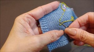 Вышивка на вязаном изделии