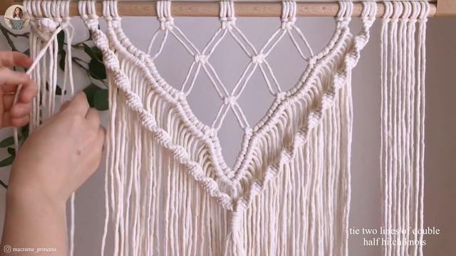 BOHO macrame wall hanging || Layered macrame tutorial || DIY смотреть онлайн