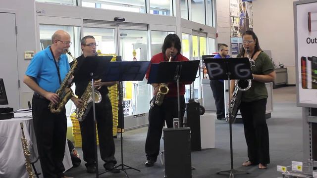 Libertango- Prometheus Saxophone Quartet at Best Buy in Jacksonville, NC смотреть онлайн