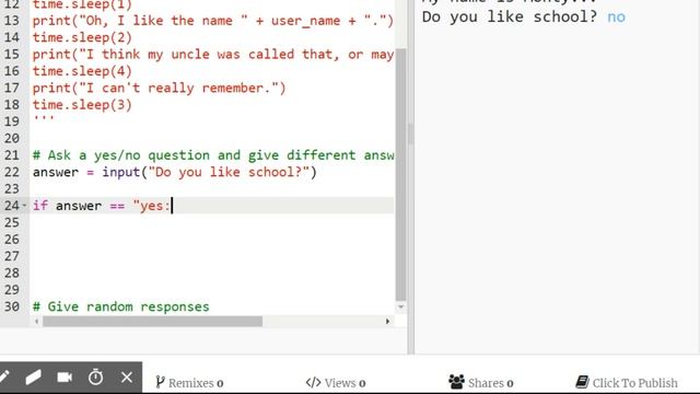 Python Chat Bot Part 3 - Branching responses смотреть онлайн