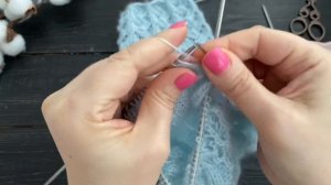 Вяжем ажурные гольфы на пяти спицах. МК