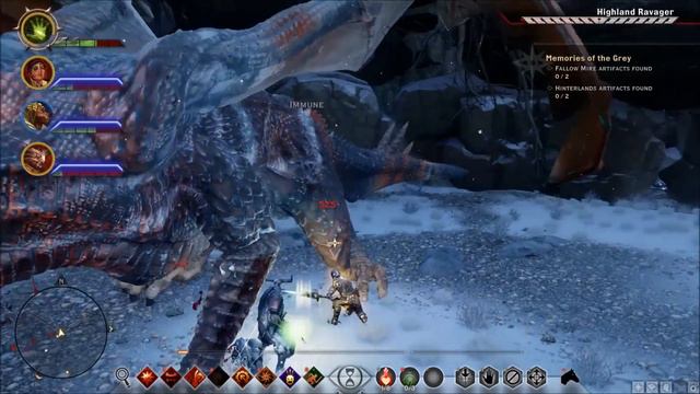 Dragon Age: Inquisition- Battling Highland Ravager Final Dragon ( UNIQUE WEAPONS AND ARMOUR) смотреть онлайн