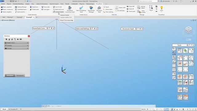 PowerPack for Advance Steel 2023 - New Ribbon Arrangement смотреть онлайн