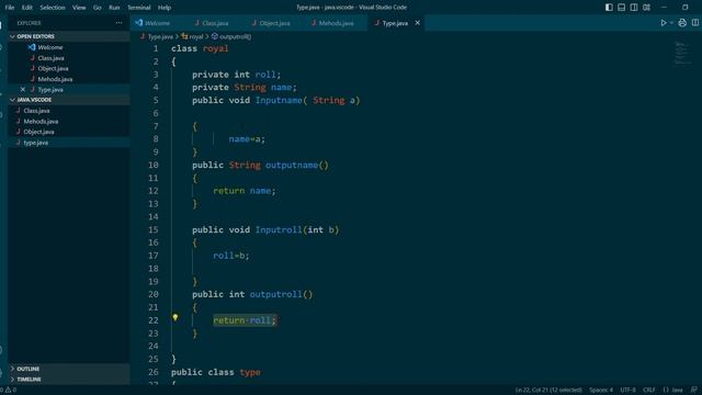 Java Return Types Of Methods|How To Create Methods With Different Retrun Type In Java|Java Vs Code смотреть онлайн