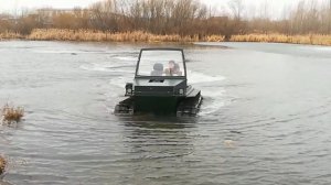 Испытание вездехода БОРУС.