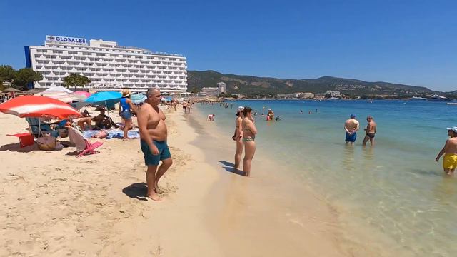 Majorca Beach Walk Full 4K Palma Nova Playa de Son Maties Platja 🏝 All Majorca Beaches #2 смотреть онлайн